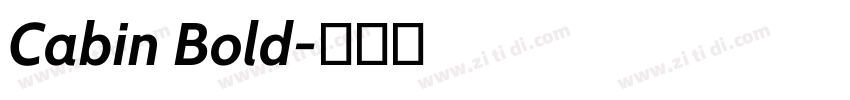Cabin Bold字体转换